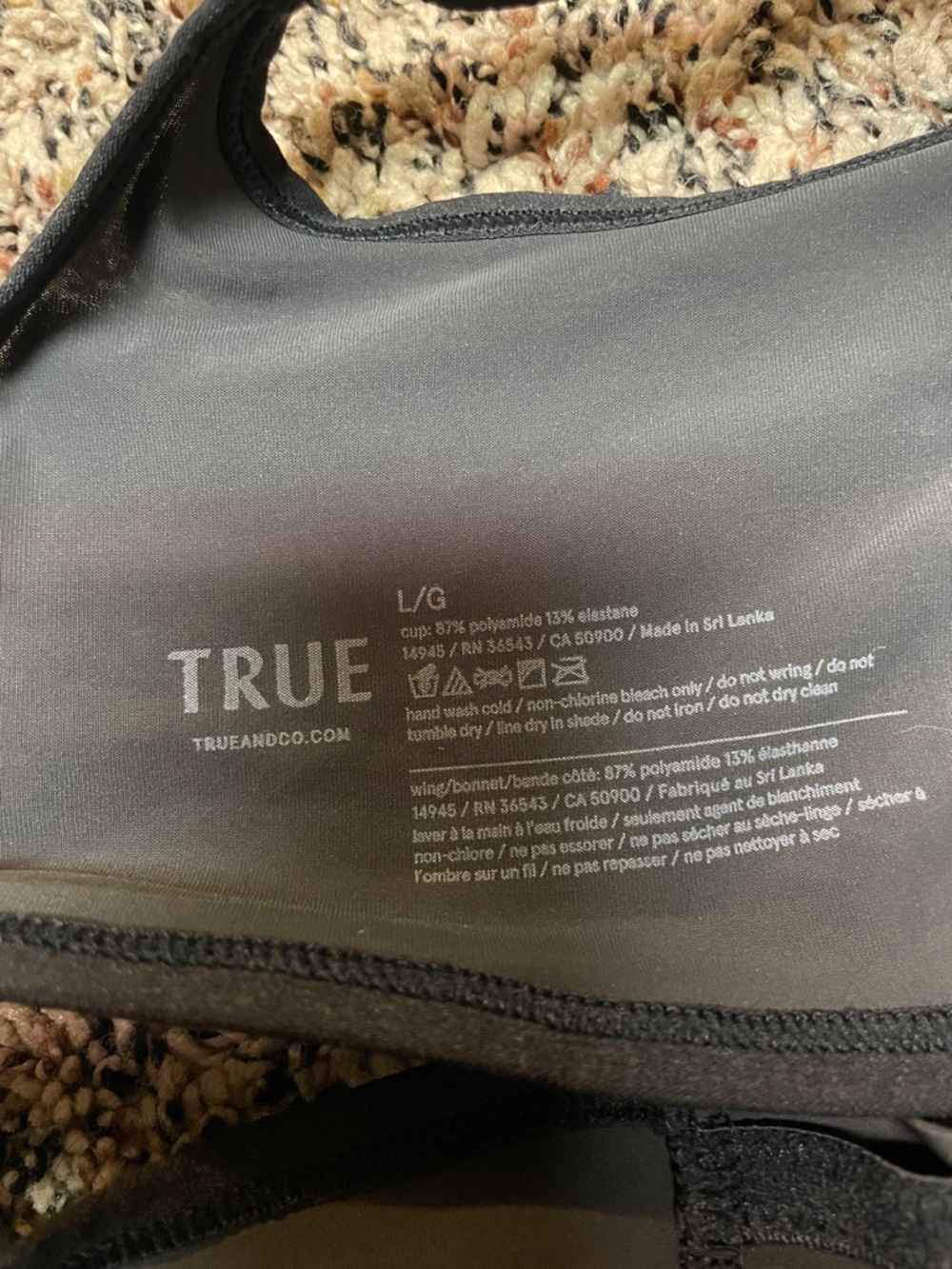 True & Co. Seamless Black Wireless Light-Support Push Up Bra Size L | NWT - Picture 4 of 6